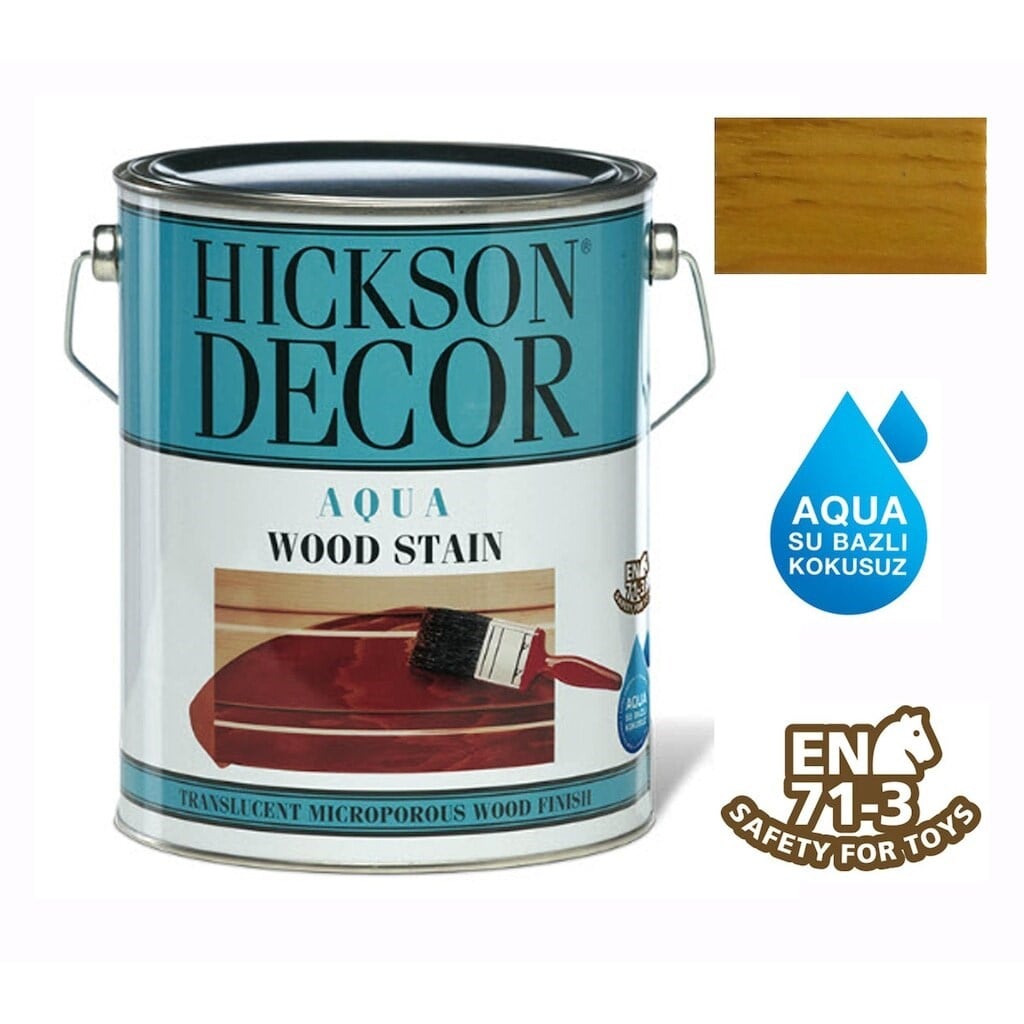 Dış Cephe BoyalarıHickson DecorHıckson Decor Ultra Aqua Wood Stain Dış Cephe Ahşap Boyası 5 Lt - Antique Pine