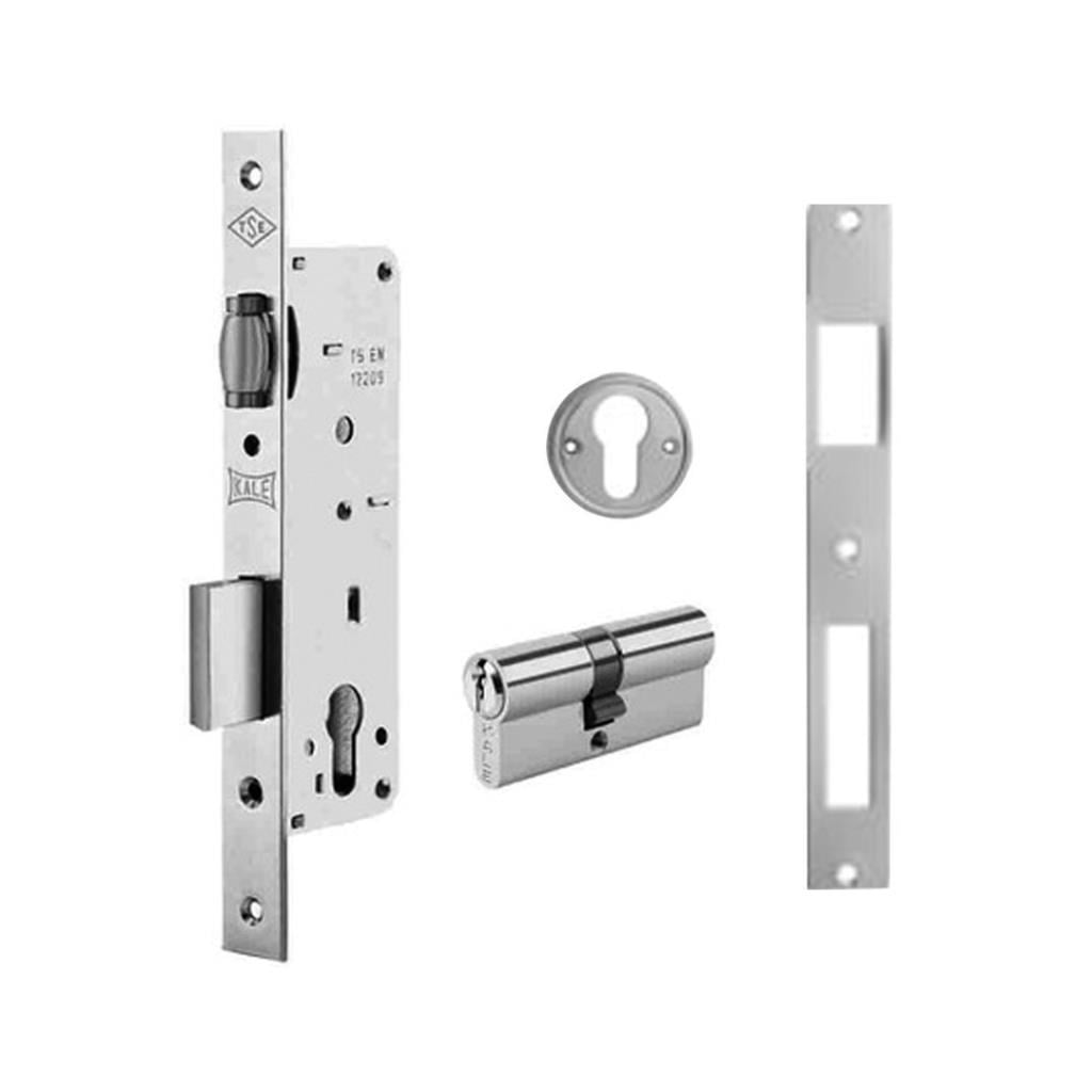 Kilit ÇeşitleriKALEKale 155U 20 mm Standart Silindirli Nikel Daire Kilidi Makaralı