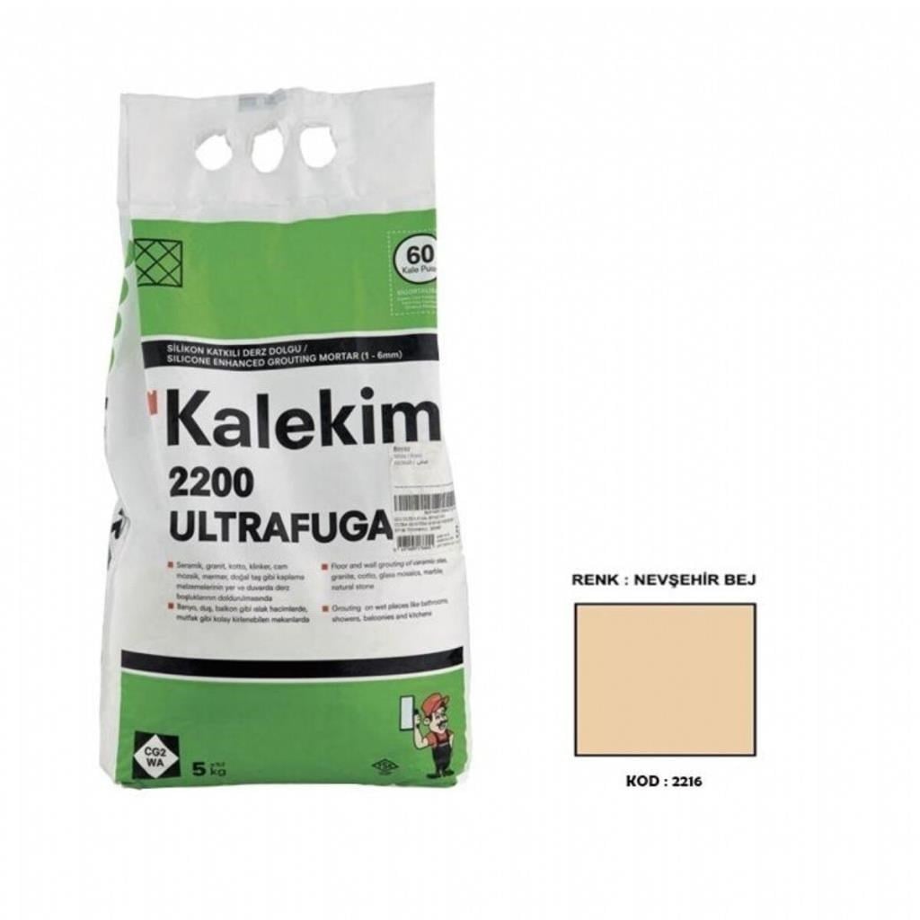 İnşaat MalzemeleriKALEKİMKalekim 2216 Ultra Fuga Nevşehir Bej 5 Kg