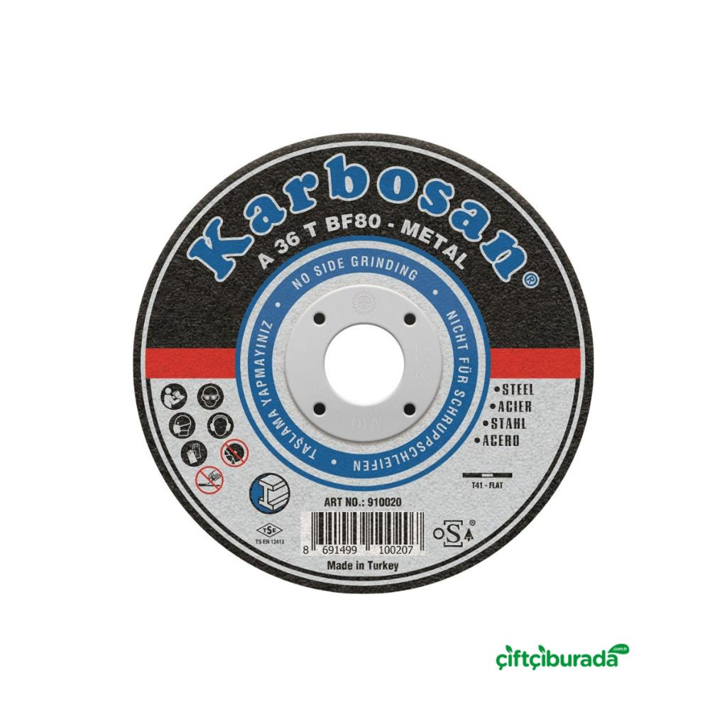 Kesici ve AşındırıcılarKARBOSANKarbosan NK Metal Kesici Disk 180x3.0x22.23 mm