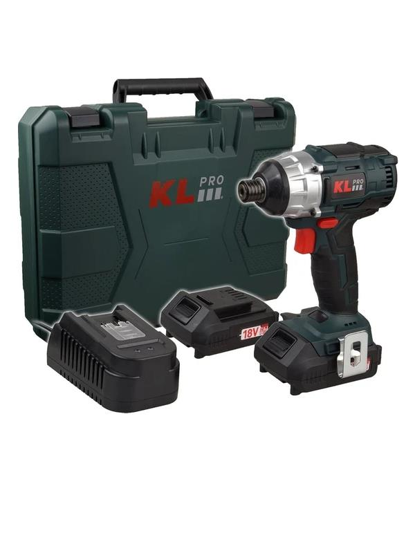 Tornavida ÇeşitleriKLPROKlpro Kldv1820B 18Volt/2.0Ah Li-İon Çift Akülü Kömürsüz Profesyonel Darbeli Tornavida