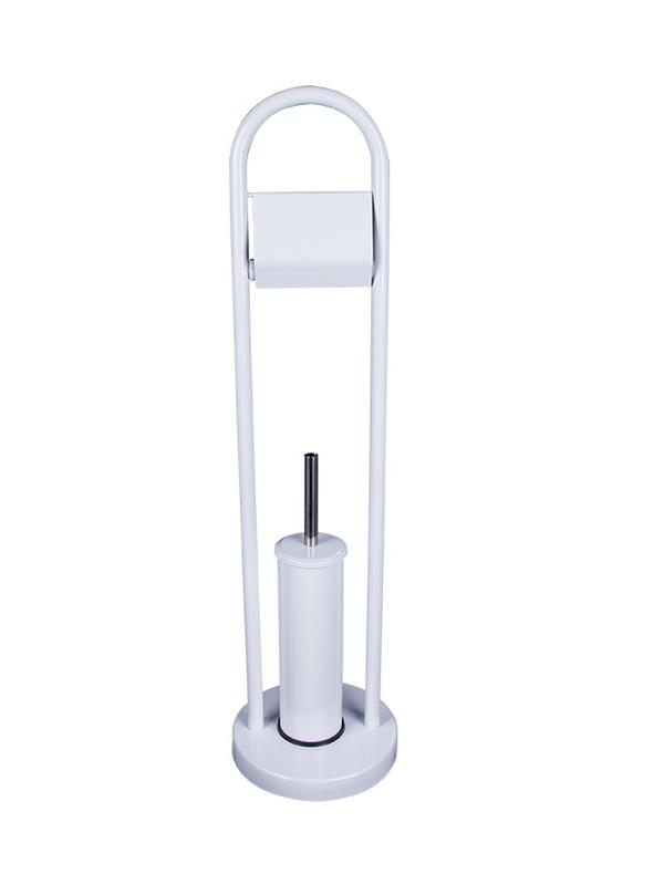 Banyo AksesuarMaxiflowMaxiflow Ayaklı Wc Fırçalık Set Beyaz 75 cm