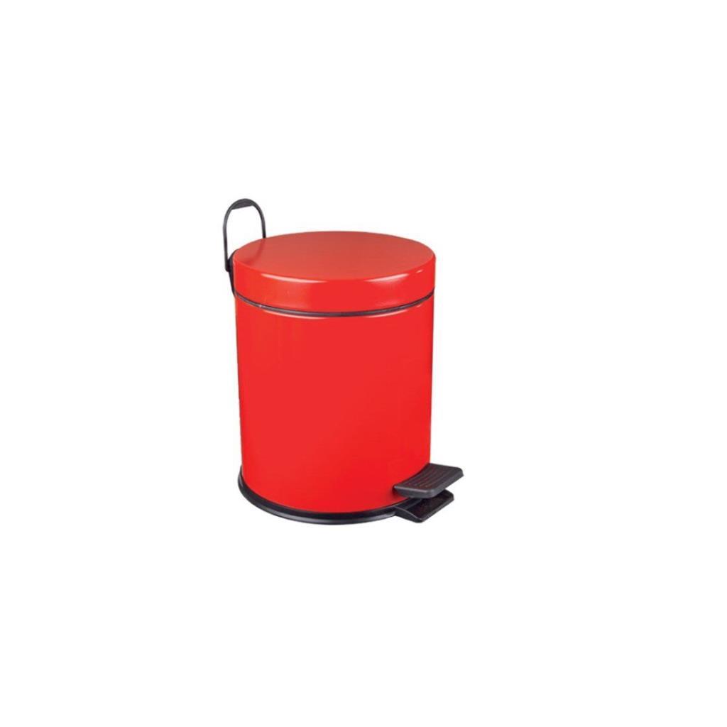 Banyo AksesuarMaxiflowMaxiflow Pedallı Çöp Kovası Kırmızı 3 Lt 18201
