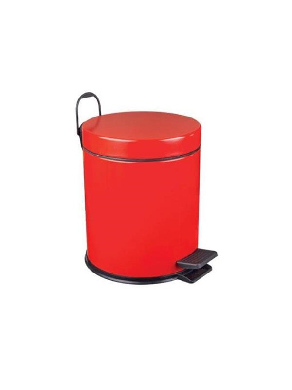 Banyo AksesuarMaxiflowMaxiflow Pedallı Çöp Kovası Kırmızı 5 Lt 18206