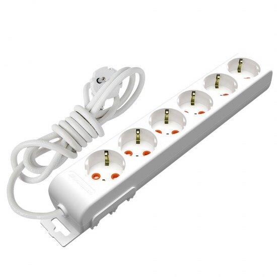 Tesisat MalzemeleriMutlusanMutlusan Rı-Tech Altılı Topraklı Grup Priz Çocuk Korumalı Kablolu 3 M