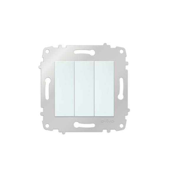 Tesisat MalzemeleriOvivoOvivo Beyaz Üçlü Anahtar M+K