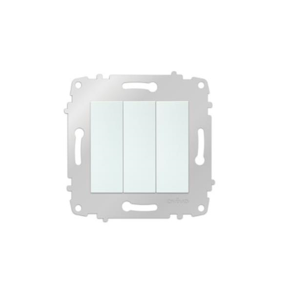 Tesisat MalzemeleriOvivoOvivo Beyaz Üçlü Anahtar M+K