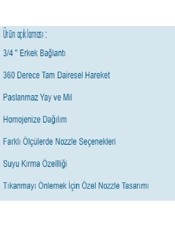 Tabanca ve Sprink ÇeşitleriAlfenPan-3 Sprink Yağmurlama