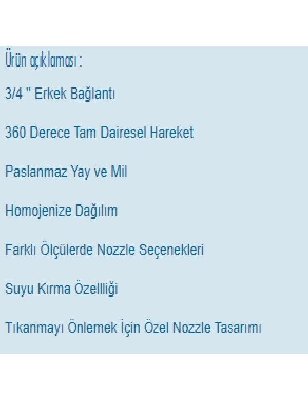 Tabanca ve Sprink ÇeşitleriAlfenPan-3 Sprink Yağmurlama