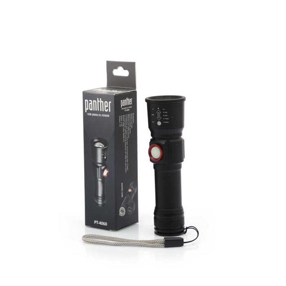 Aydınlatma ÜrünleriPantherPanther PT-4060 USB Şarjlı Fener