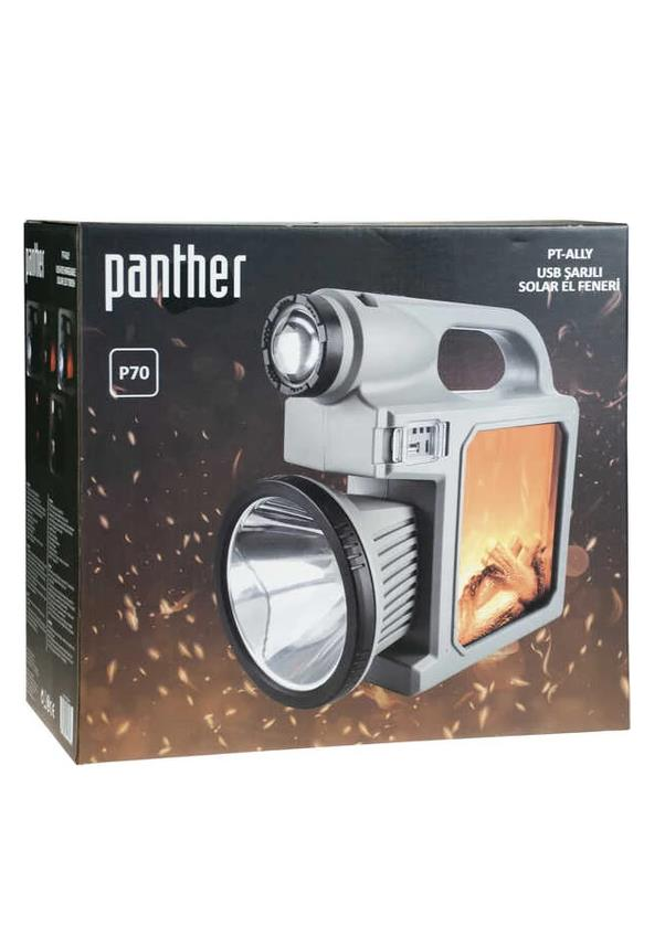 Aydınlatma ÜrünleriPantherPanther Pt-Ally USB Şarjlı Solar Fener P70