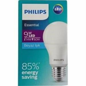 Aydınlatma ÜrünleriPHILIPSPhilips 9W (60W) Essential E-27 Duy 6500K Beyaz Işık Led Ampul