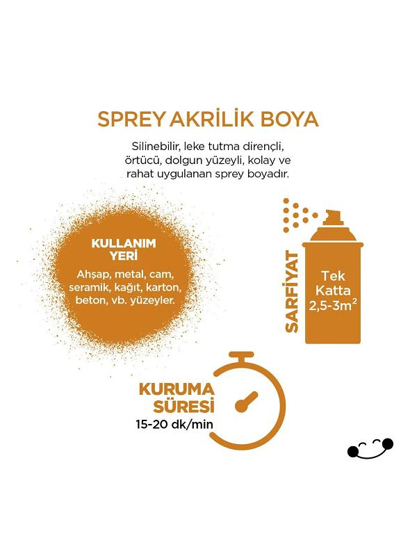 Sprey BoyaPOLİSANPolisan Akrilik Kavun Sarısı Sprey Boya 400 ml