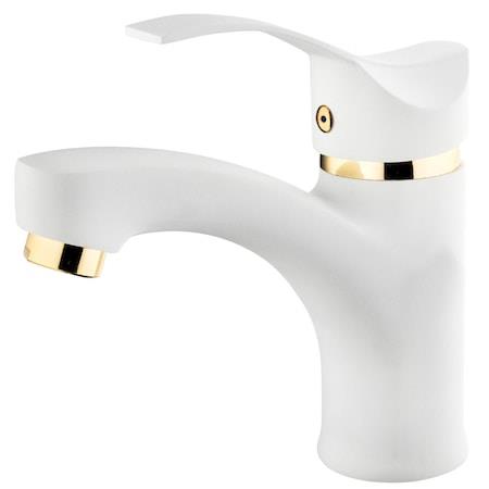 Musluk & BataryaPolisuPolisu Gold Lavabo Bataryası Beyaz Altın