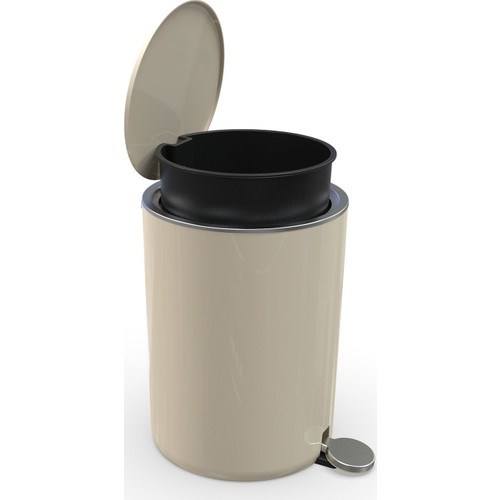 Banyo AksesuarPRİMANOVAPrimanova M-E66-09 Lenox Pedallı Çöp Kovası Bej 5 Lt