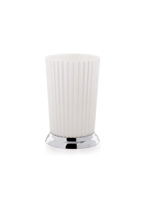Banyo AksesuarPRİMANOVAPrimanova M-SA15-01 Nely Diş Fırçalık Beyaz Krom