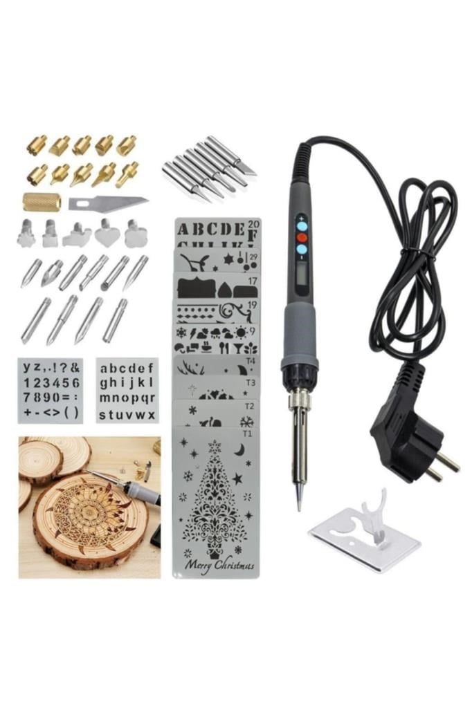 Hobi Alet ve ÜrünleriROXRox Wood 0143 Pro Ahşap Yakma Ve Hobi Seti 60 Watt - 46 Parça