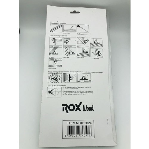 Ölçü Aletleri & TerazilerRox WoodRox Wood Terazili Ayarlı Gönye 153Rox0024