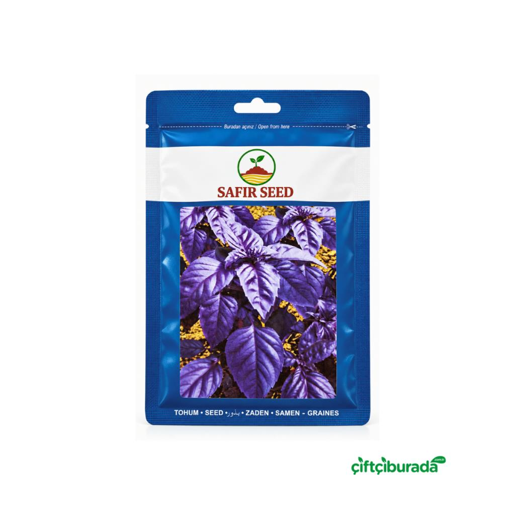 Sebze TohumlarıSafir SeedSafir Seed Turan Mor Reyhan Tohumu 10 g