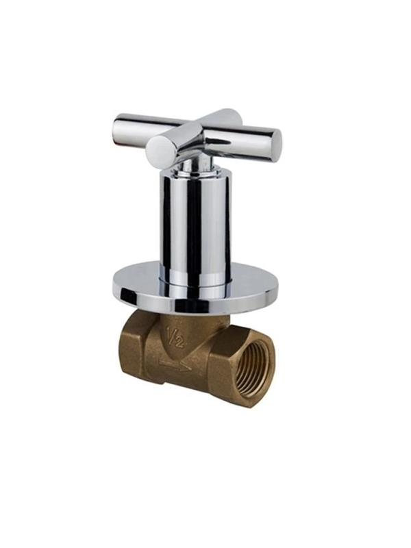 Banyo AksesuarTEMATema Ankastre Cross Stop Valf Pirinç 69220