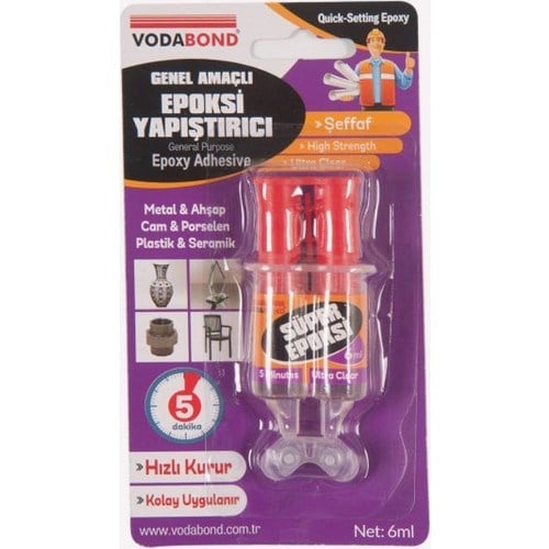 Fırça, Rulo & AksesuarVODABONDVodabond 6 gr Şırınga Epoxy