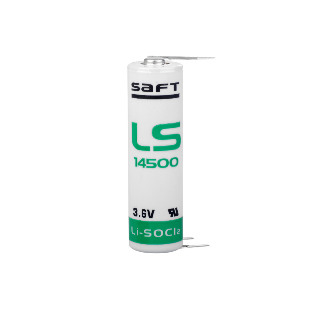 Saft LS 14500 AA Size - 3PT Lithium Pil - 3 Pinli