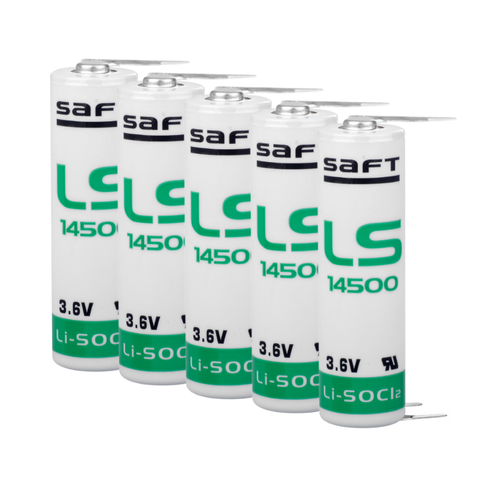 Saft LS 14500 AA Size - 3PT Lithium Pil - 3 Pinli (5 Li Paket)
