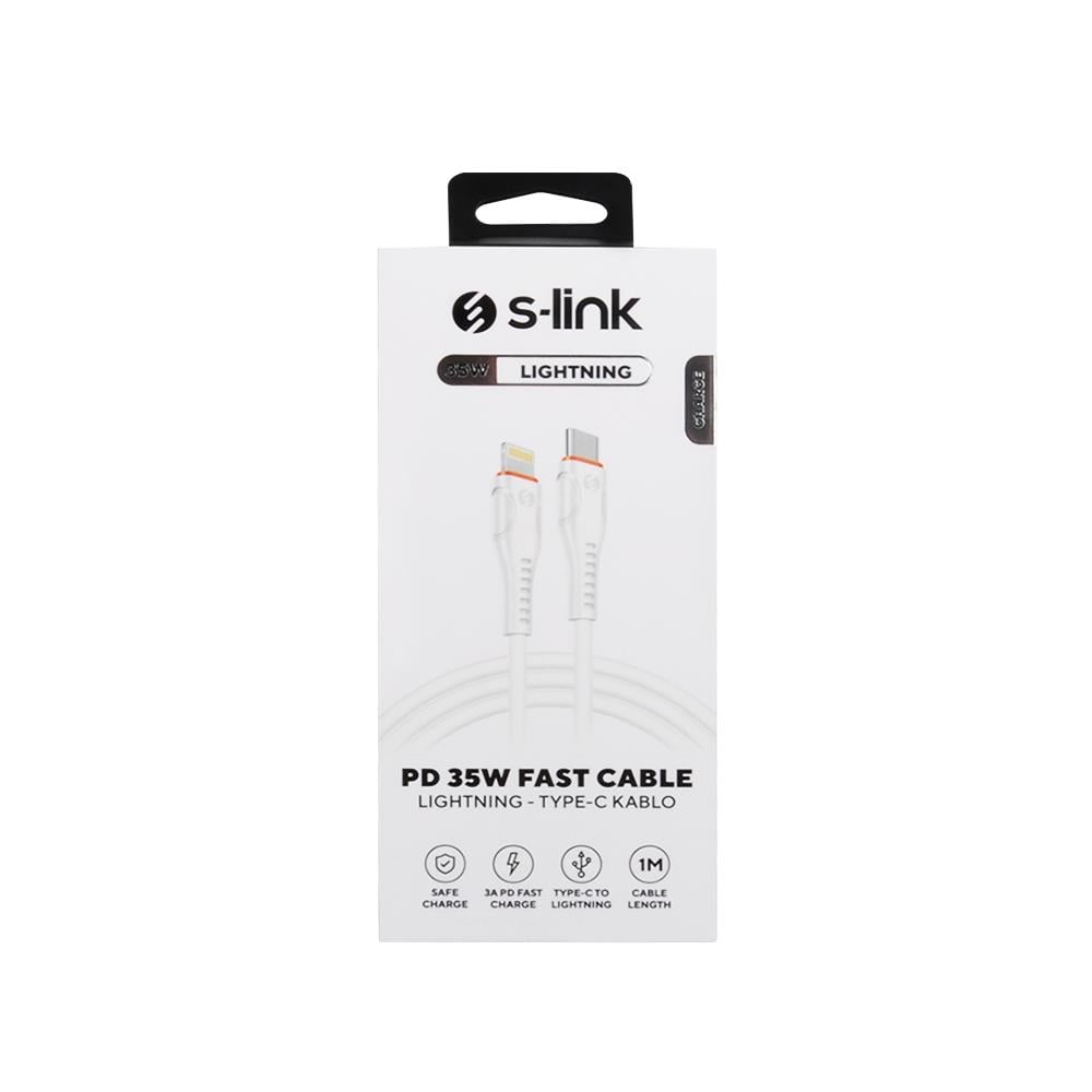 S-link SW-C115 1M TypeC to Lightning Data PD Hızlı Şarj Kablosu