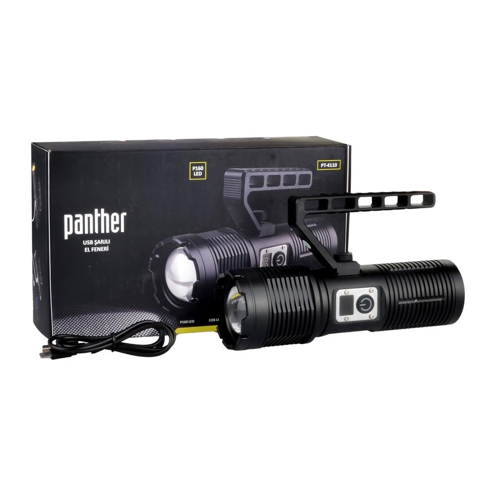 Panther PT-4110 Ledli Şarjlı El Feneri