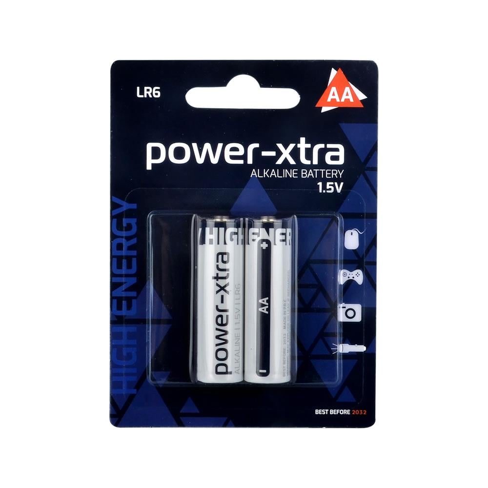Power-Xtra LR06/AA Size Alkaline Pil - 2li Blister