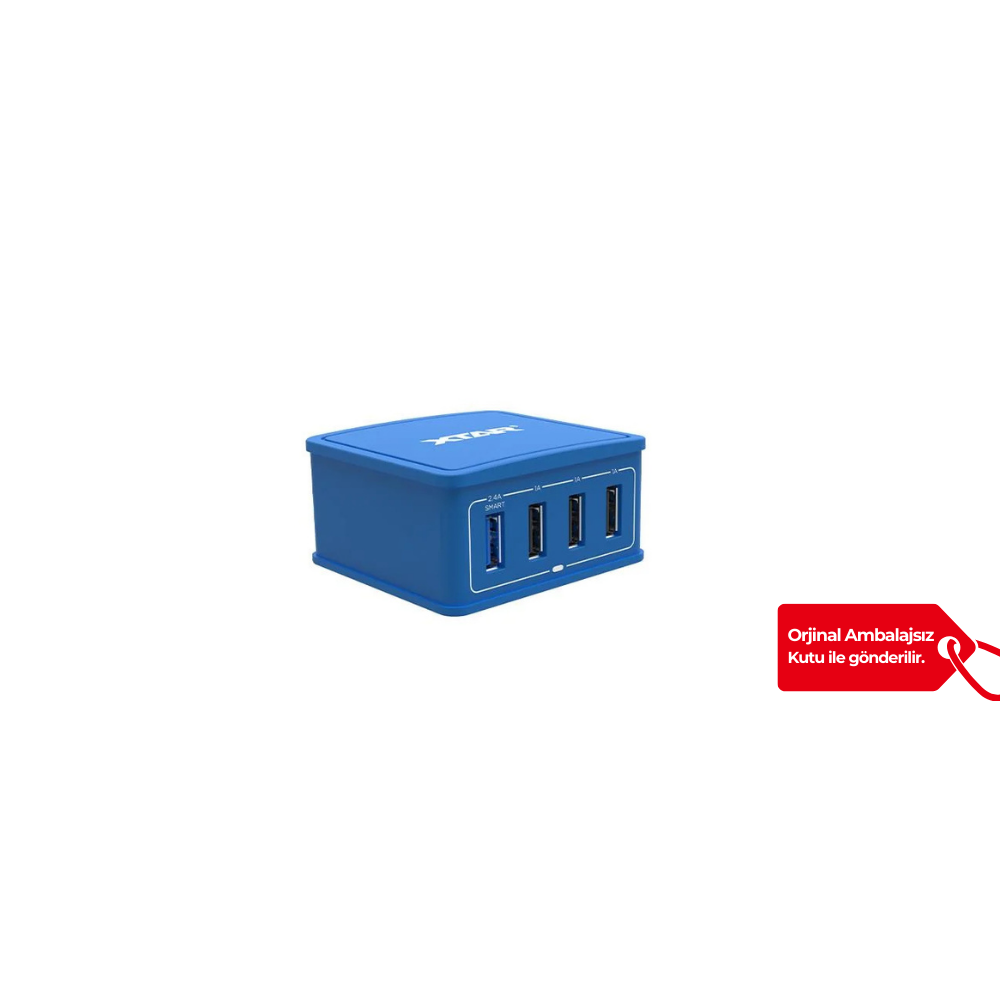 Xtar 4U - 27W 4 Port USB Çoğaltıcı - K