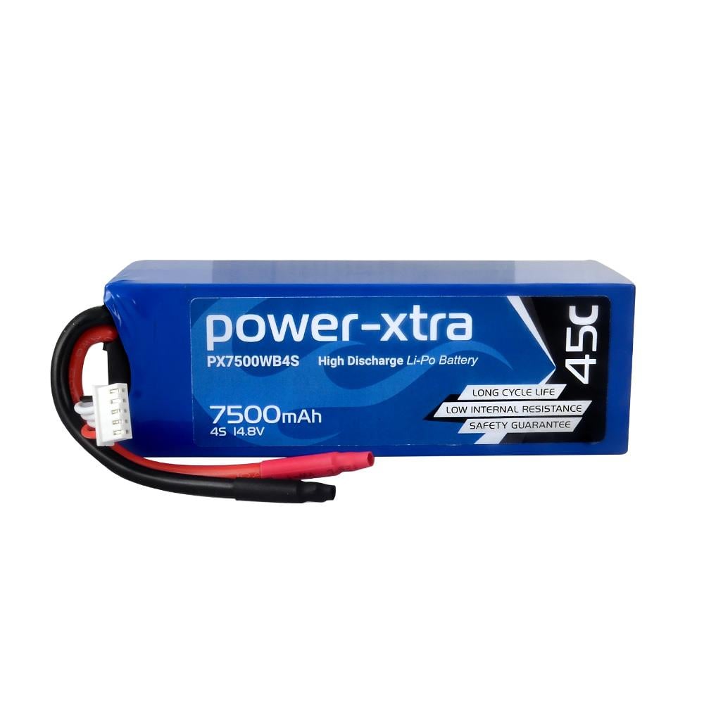 Power-Xtra PX7500WB 14.8V 4S2P 7500 mAh (45C) Li-Polymer Pil