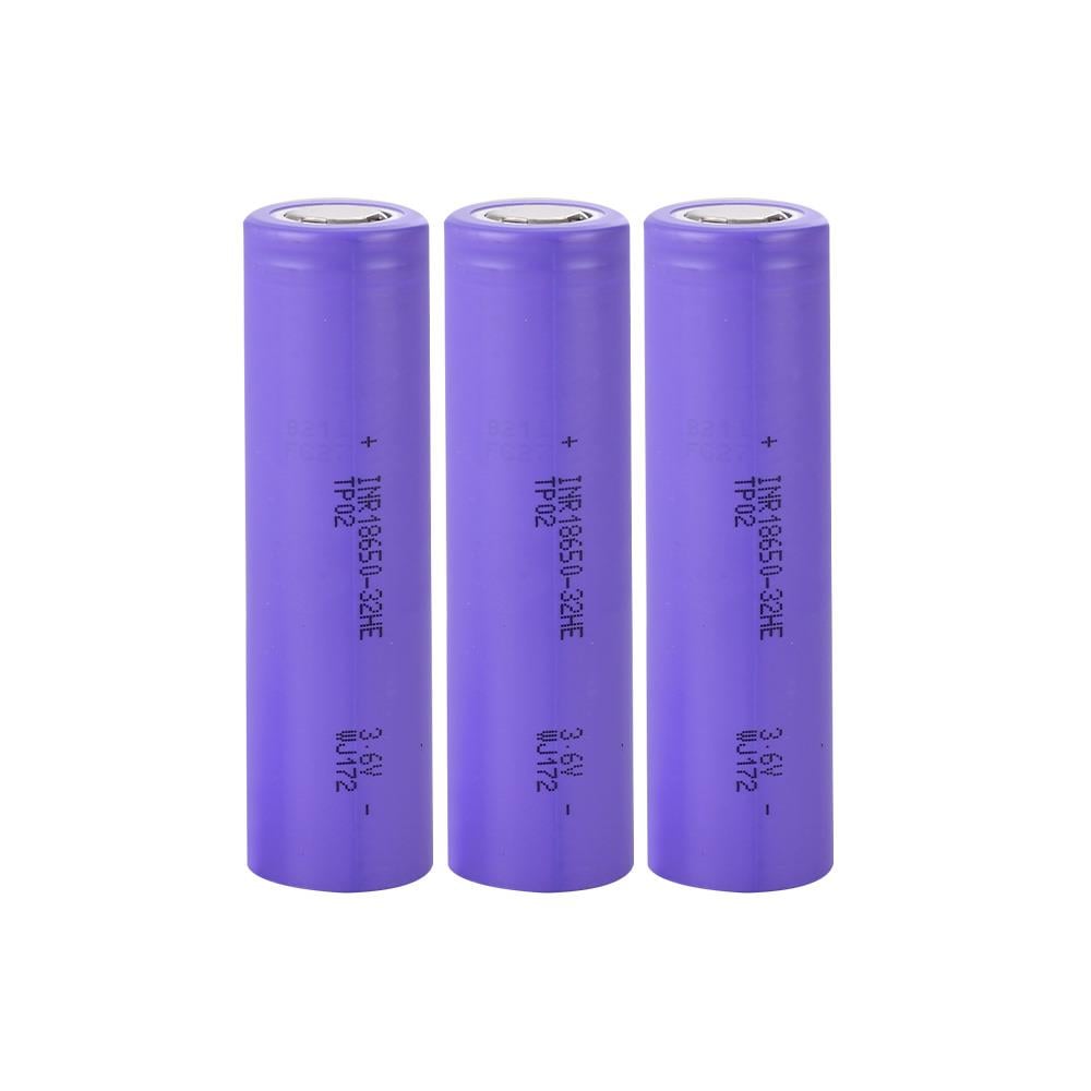 Tenpower INR18650-32HE - 3.7V 3200 Mah Li-ion Şarjlı Pil - 10A 3 Lü Paket