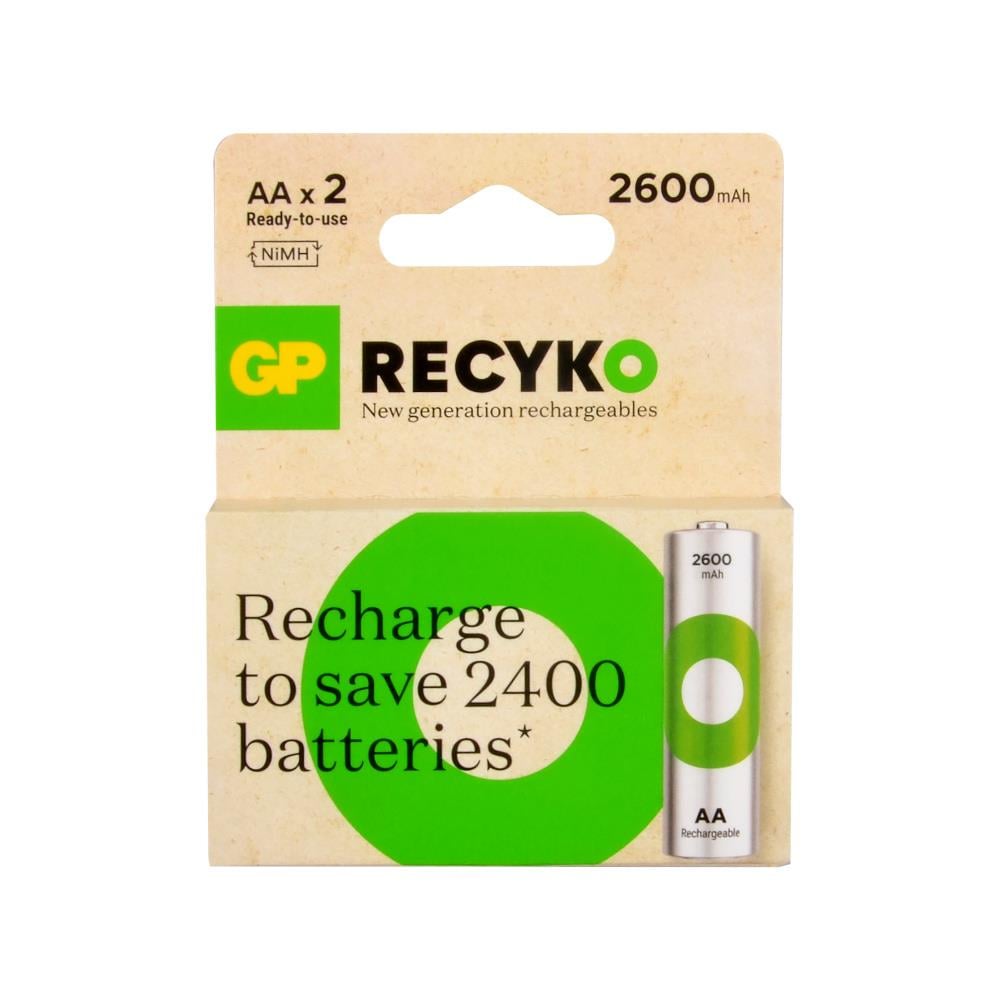 GP 2700 Recyko AA 2600 mAh Şarjlı Kalem Pil 2li