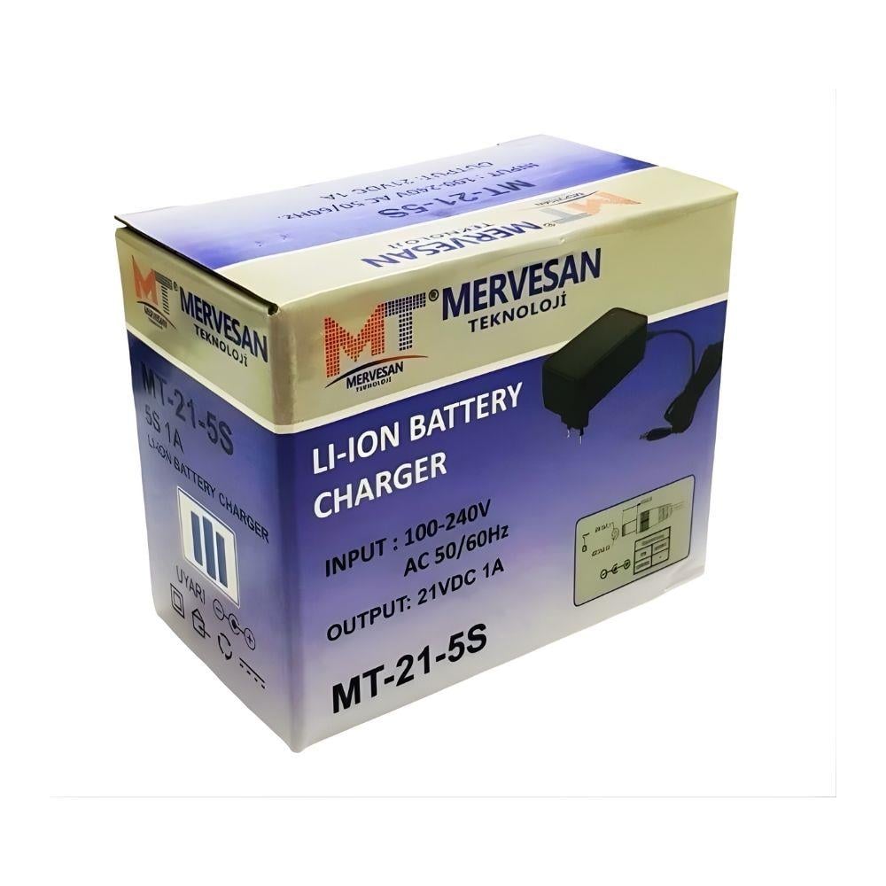 Mervesan MT-21-5S 21V 1.0Ah 21W Li-İon / Li-Po Şarj cihazı