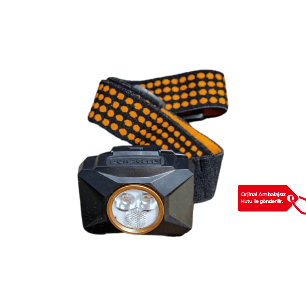 Duracell 200 Lümen Ledli Kafa Feneri + 3 AAA Piller Dahil - K