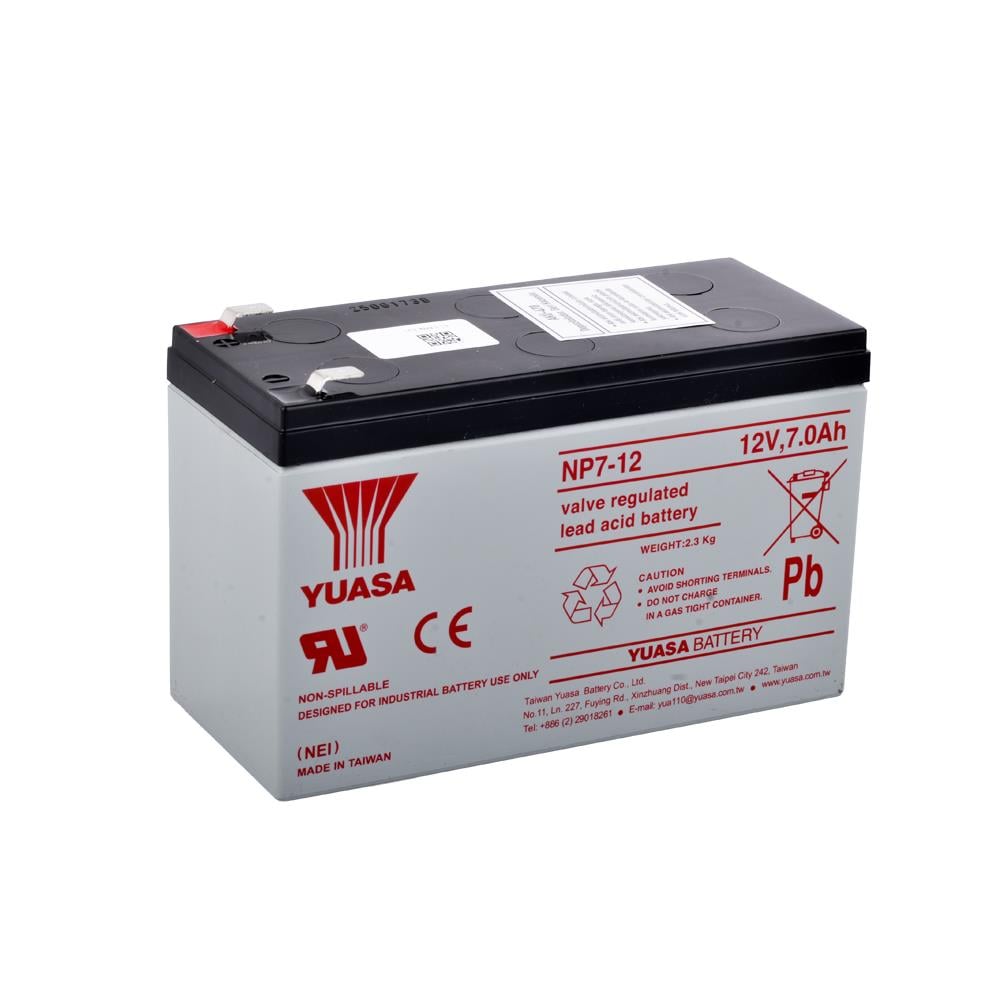 Yuasa NP7-12L - 12V 7 Ah F2 (Kalın) Bakımsız Kuru Akü