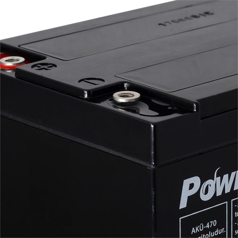 Power-Xtra 12V 14 Ah Elektrikli Bisiklet Aküsü (F6/Vidalı)