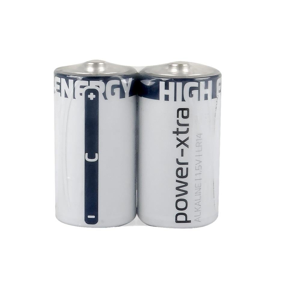 Power-Xtra LR14/C Size Alkaline Pil - 2li Shrink