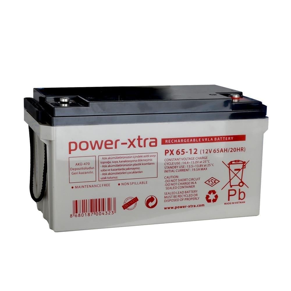 Power-Xtra 12V 65 Ah Bakımsız Kuru Akü