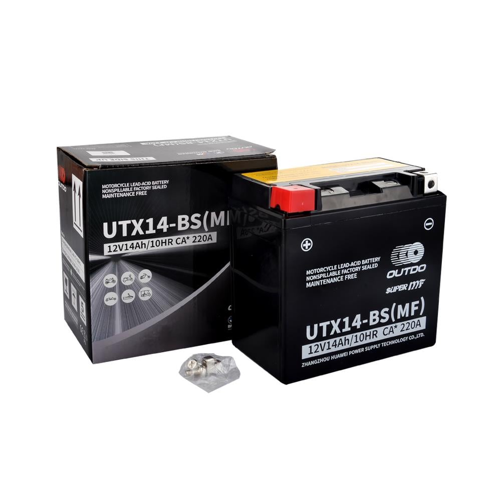 Outdo UTX14-BS 12V 12 Ah Motosiklet Aküsü
