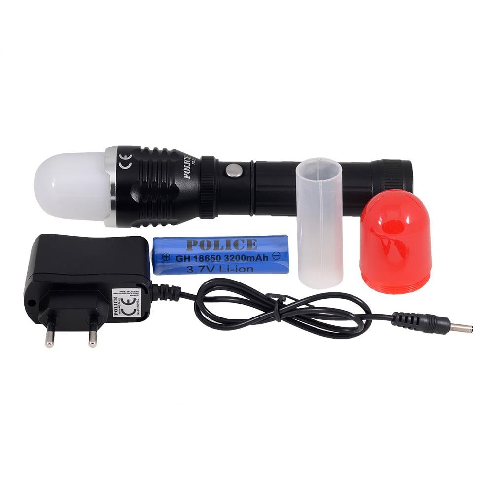 Police PS-22 CREE LED + Zoom + Magnet Şarjlı El Feneri