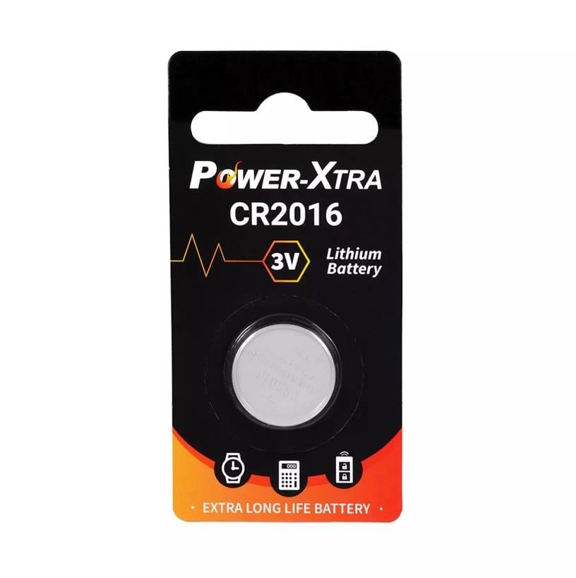 Power-Xtra CR2016 3V Lithium Pil - tekli Blister