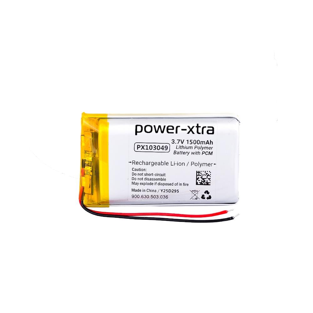 Power-Xtra PX103049 - 3.7V 1500 mAh Li-Polymer Pil - Devreli