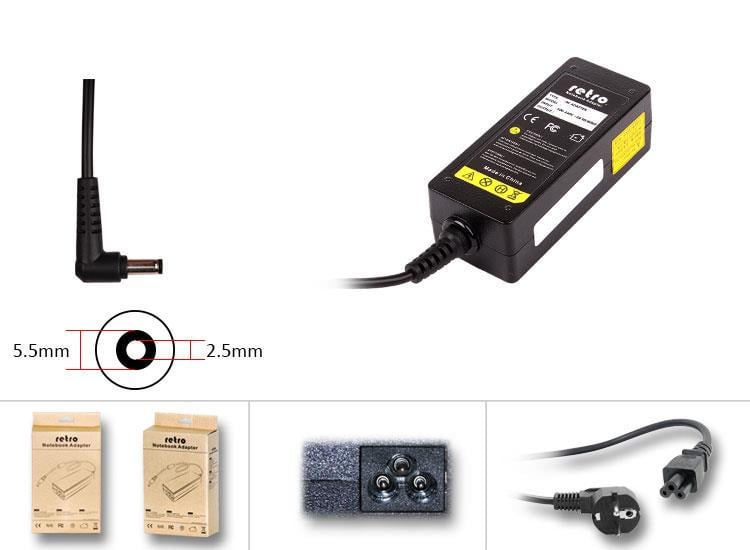 RETRO Lenovo, Lg, Msi, Casper, Datron, Exper 40W Netbook Adaptör RNA-IB03