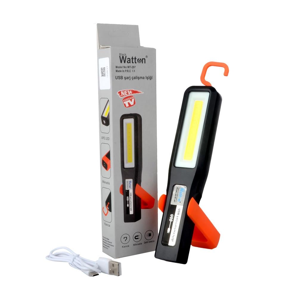 Watton WT-297 Şarj Edilebilir Çalışma Feneri Magnetli