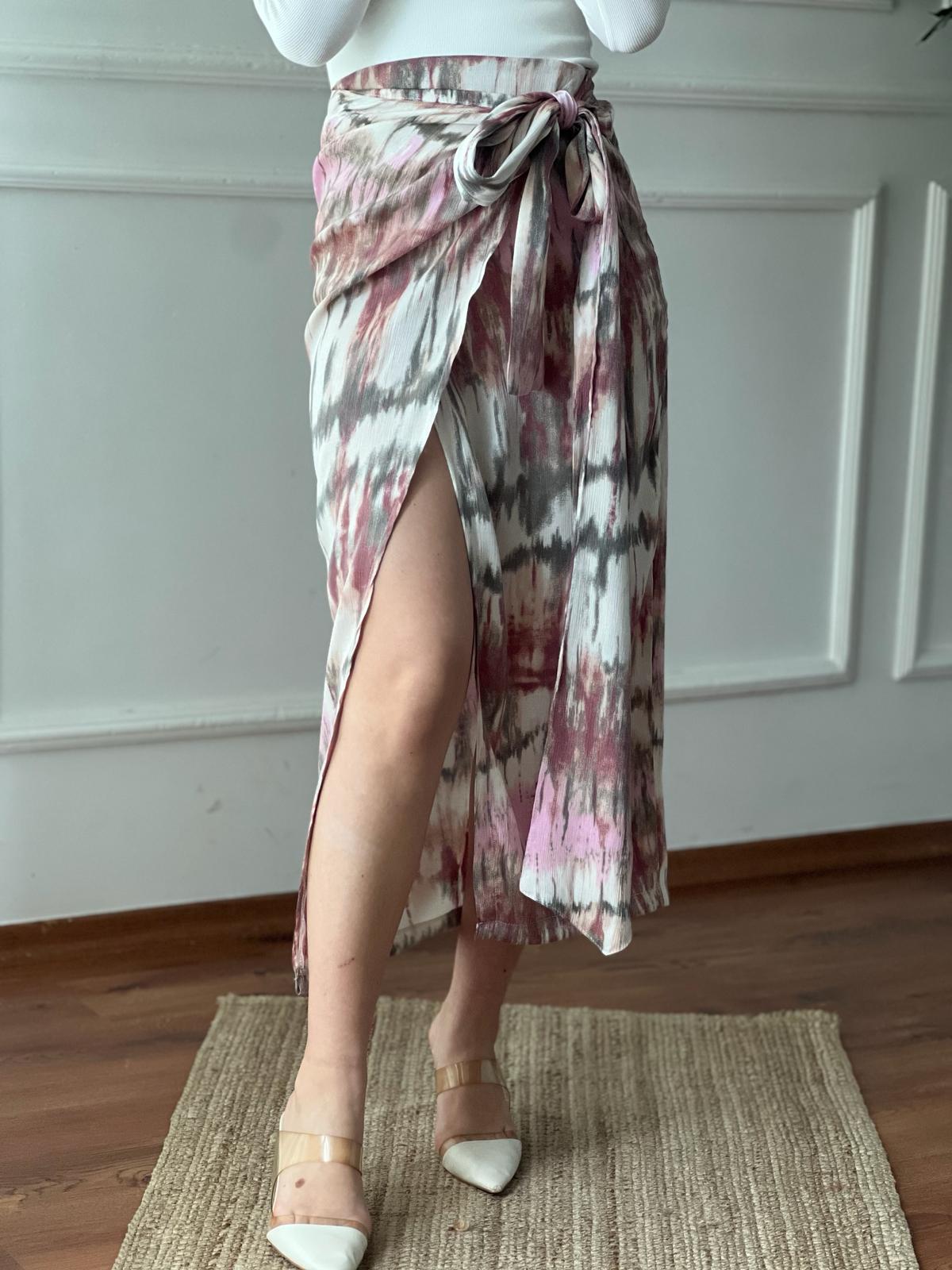 Anvalop Desenli Etek 50148 Pembe