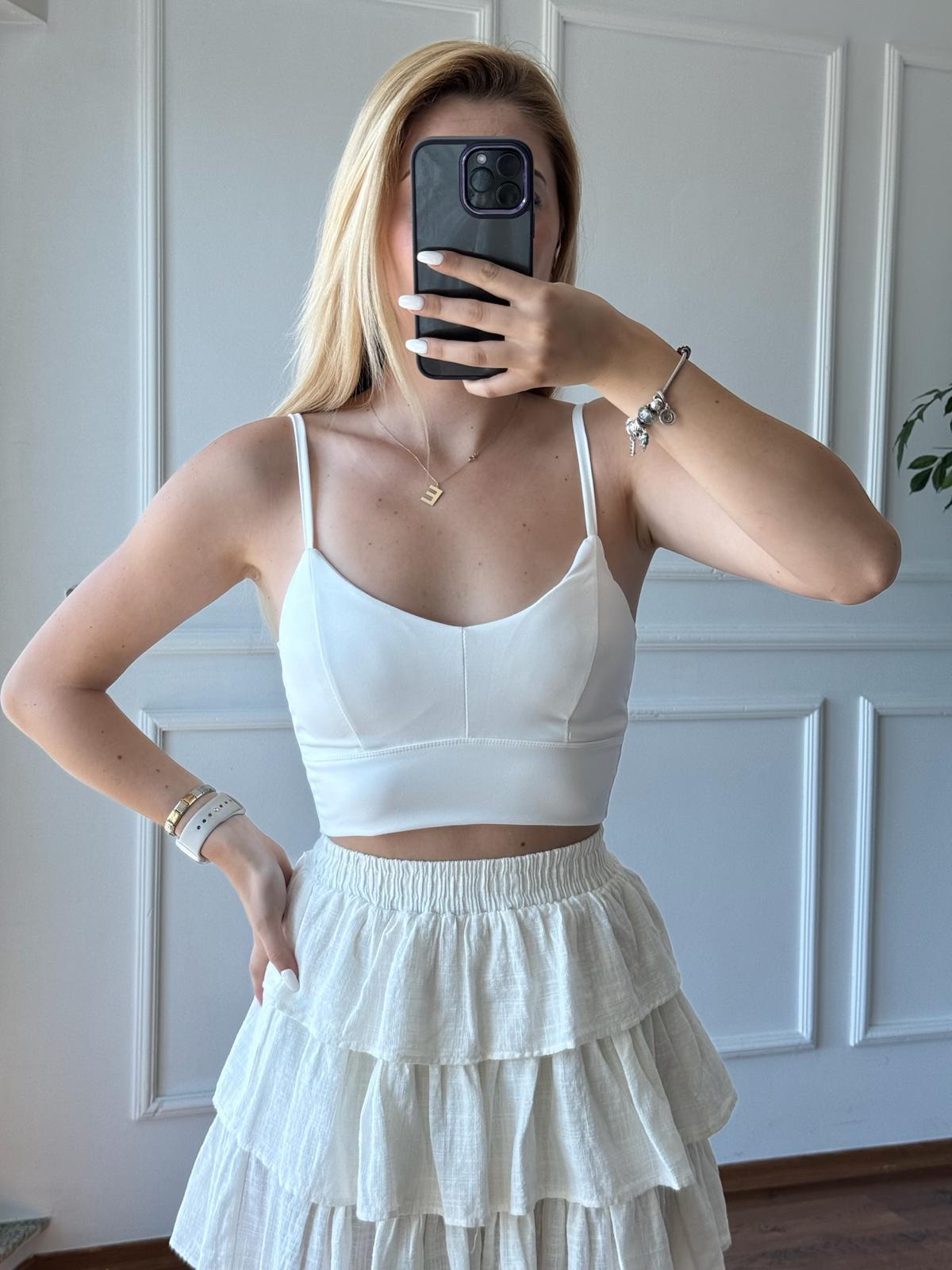 Arkası Çapraz Büstiyer 28022 Ekru