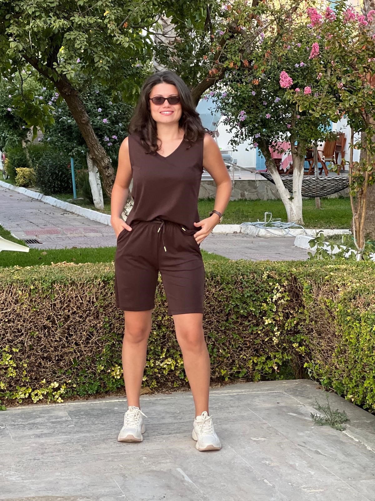 Atlet Şort Takım T-20 Kahverengi