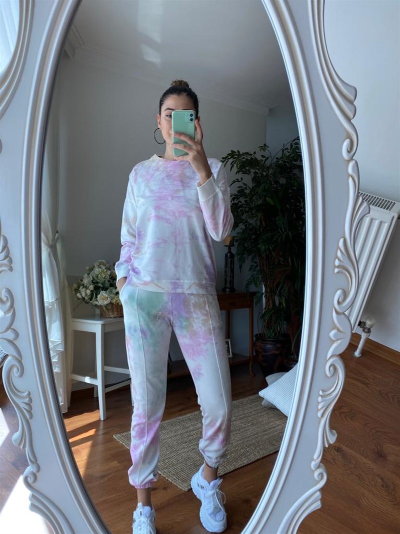 Batik Desen Eşofman Takımı 7604 Lila